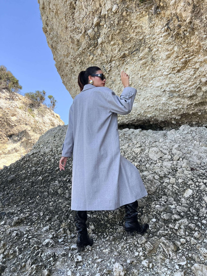 Gri  Delux Oversize Kaban