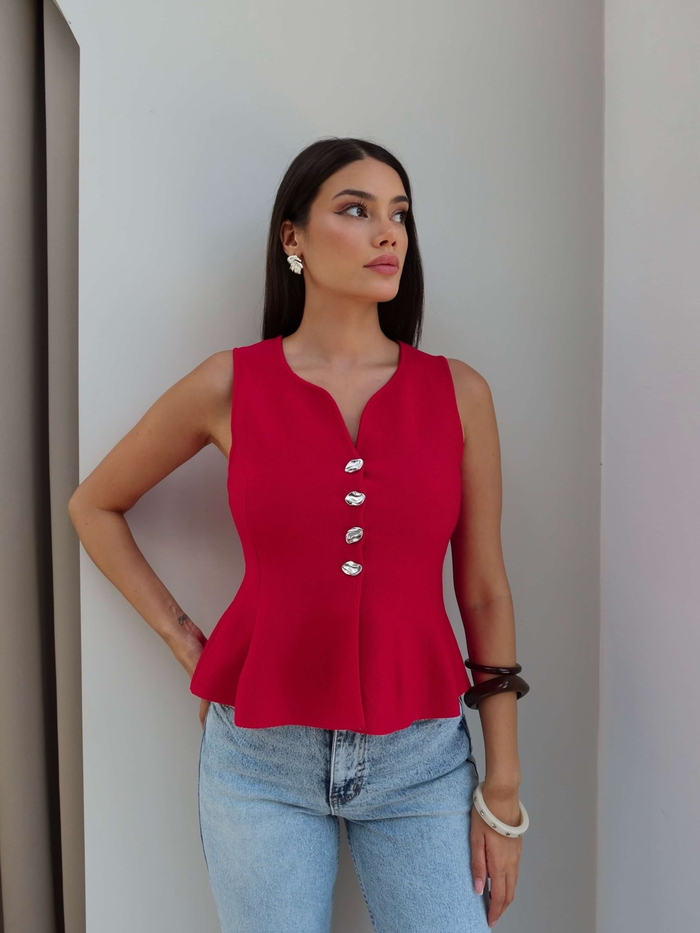 Gümüş Tokalı Çan Yelek