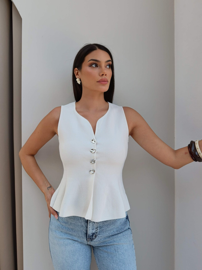 Gümüş Tokalı Çan Yelek