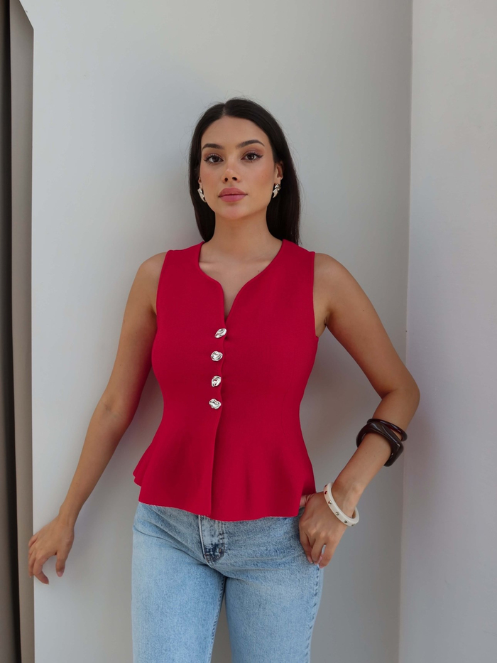 Gümüş Tokalı Çan Yelek