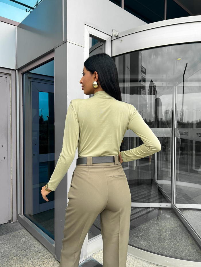 Haki Çıtçıtlı Body