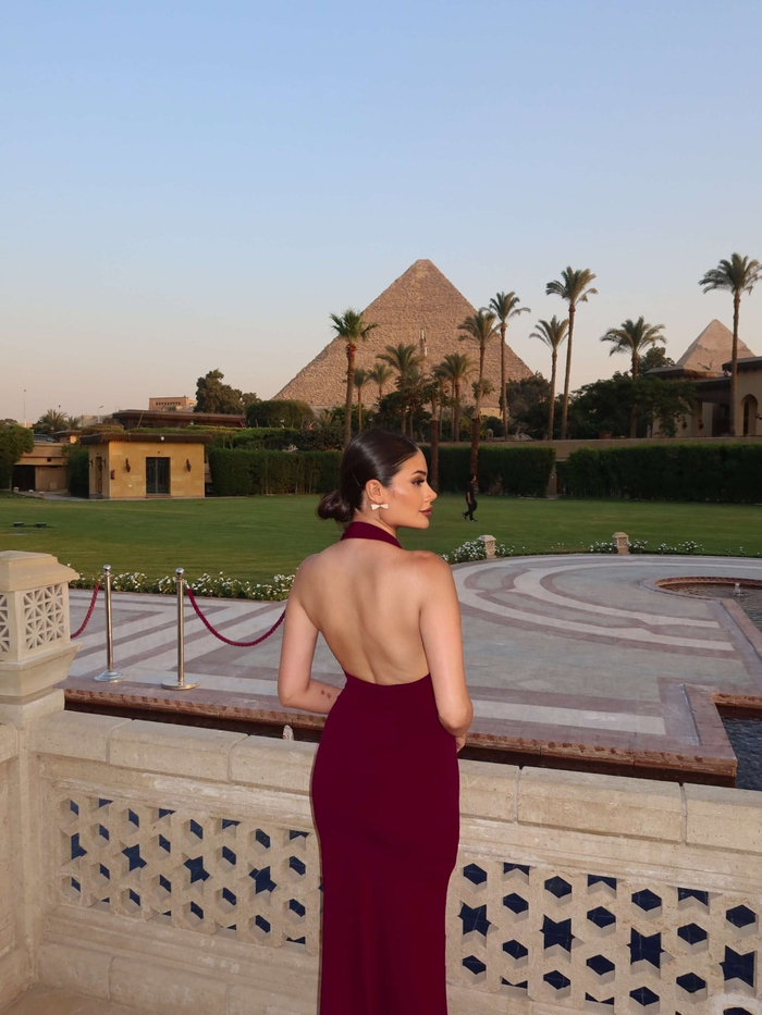 Halter Yaka Organze Çiçekli Elbise E.H Collection