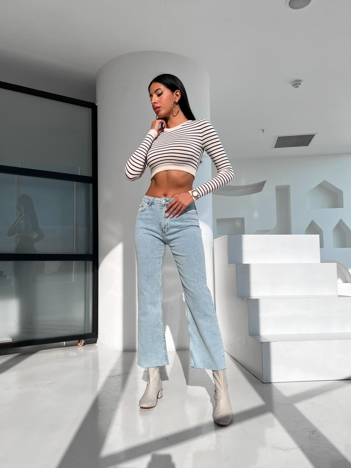 İce Blue Flare Jean