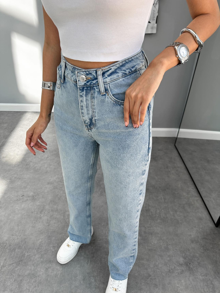 Ice Blue Straight Fit Orj Jean