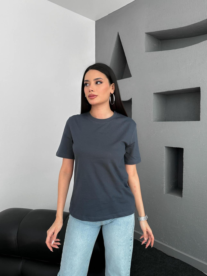 İndigo Bisiklet Yaka Orj Tshirt