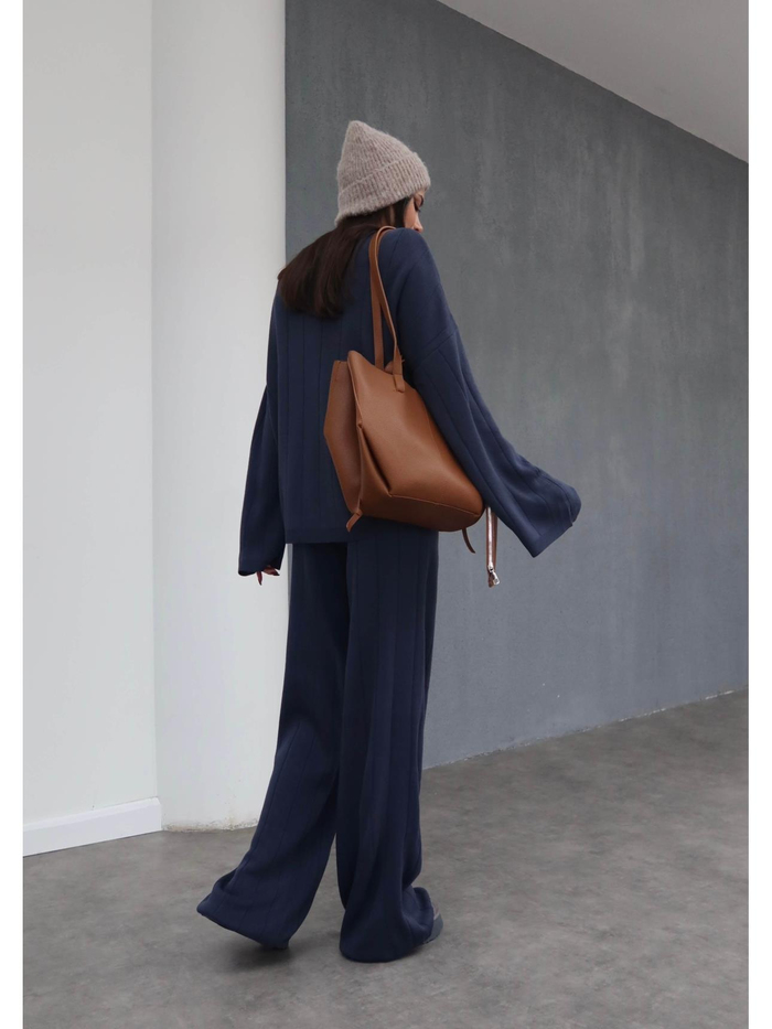 İndigo V Yaka Triko Takım