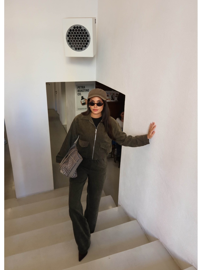 Kadife Torba Cepli Ceket Takım