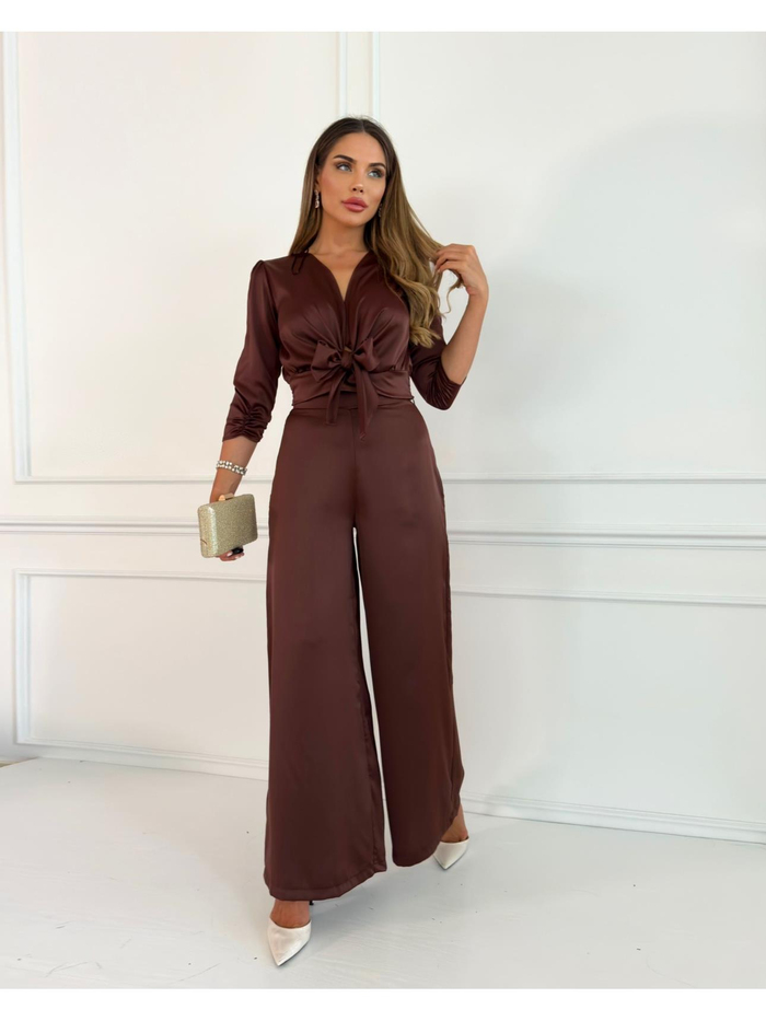 Kahve Saten Dual Takım