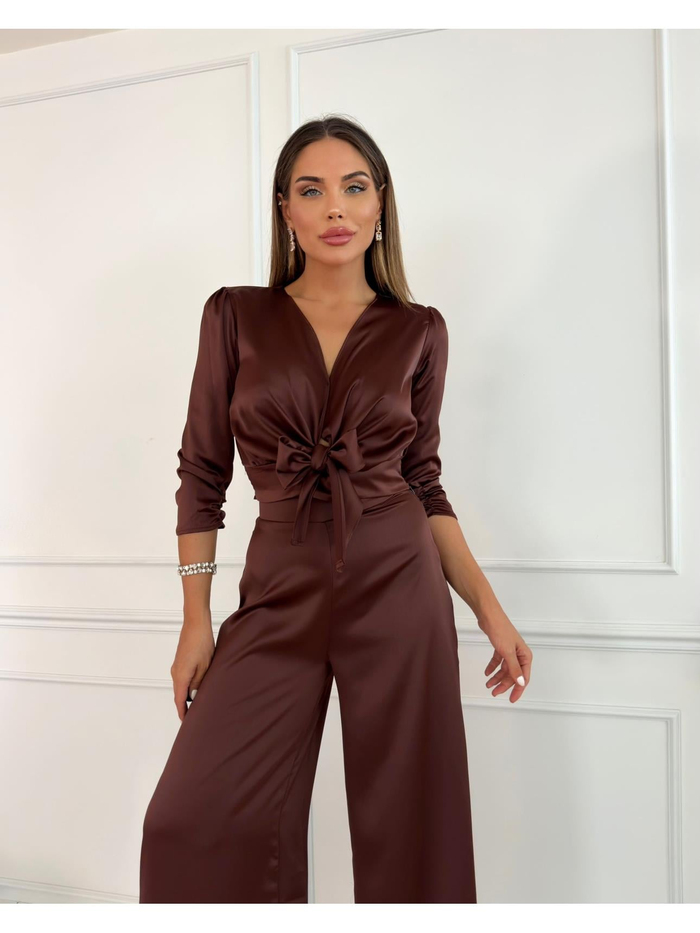 Kahve Saten Dual Takım