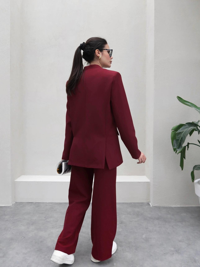 Kancalı Blazer Ceket  Pantolon Takımı