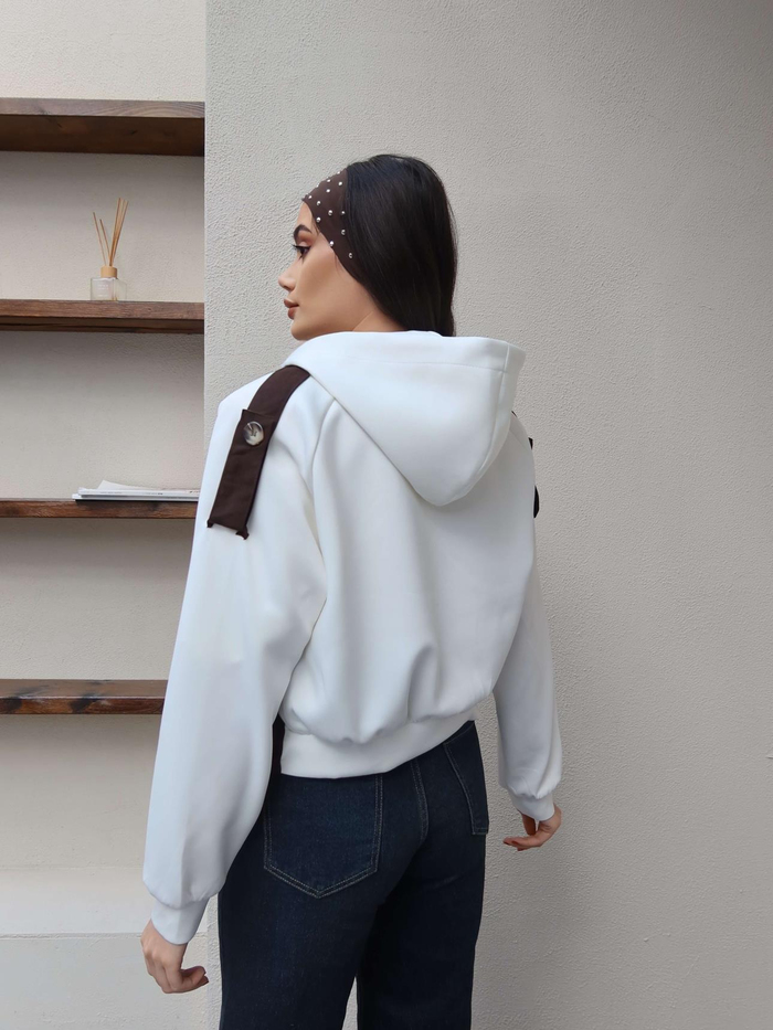 Kapüşonlu Kısa Trench