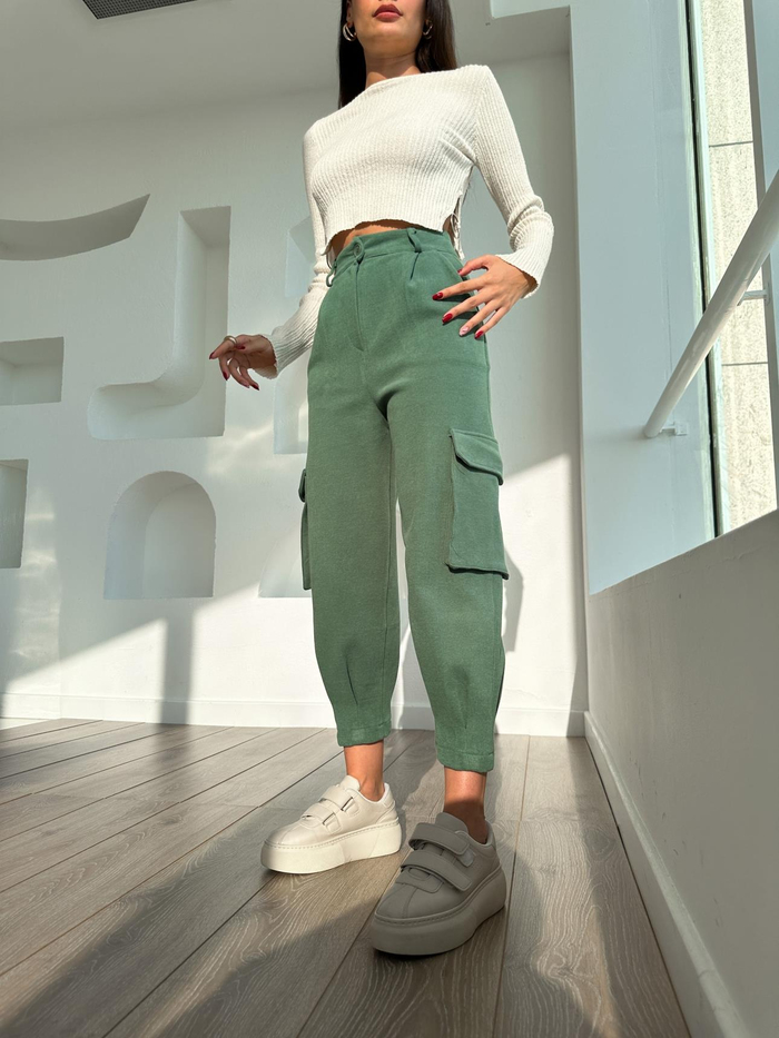 Kargo Cep Velvet Pantolon