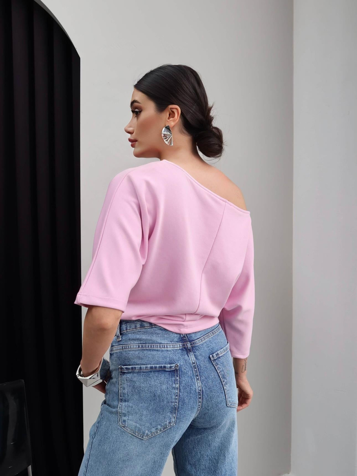 Kayık Yaka Düz Tshirt