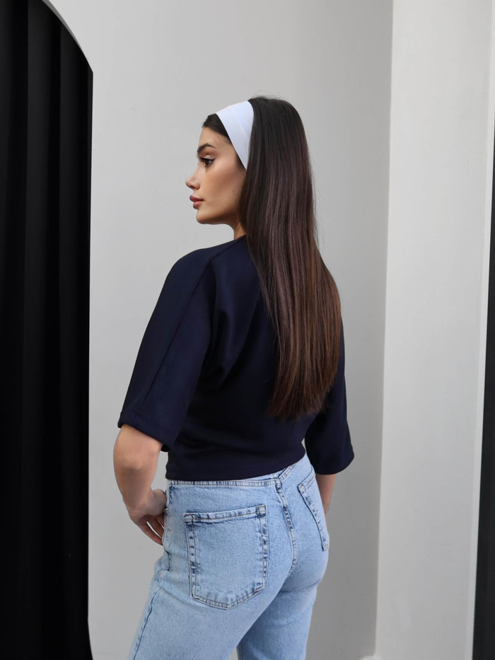 Kayık Yaka Düz Tshirt