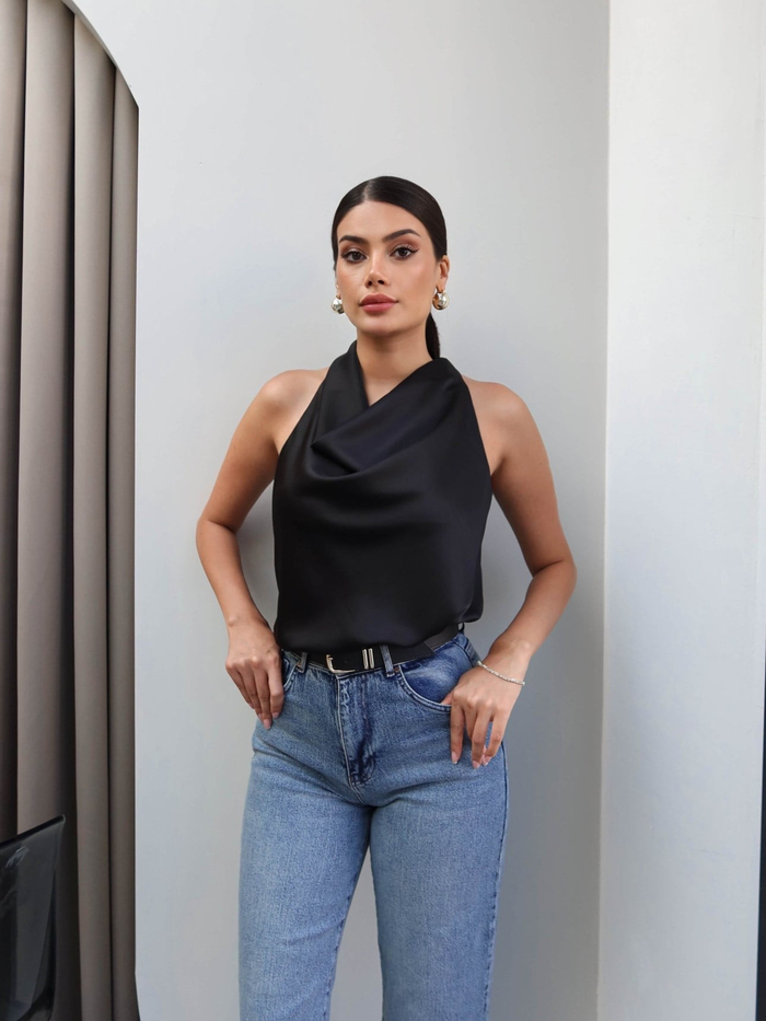 Kemerli Paça Kesik Orj Jean