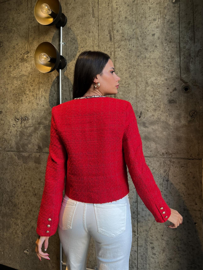 Kırmızı Emily Ceket