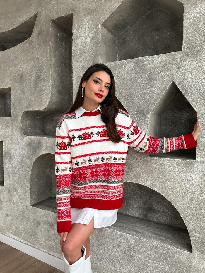 Kırmızı New Year Kazak