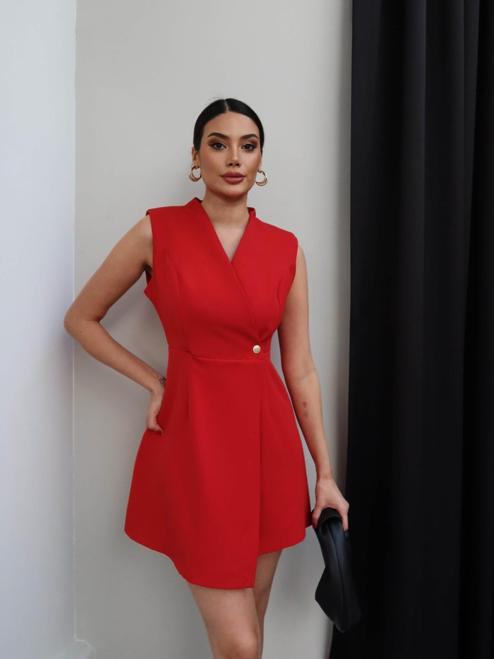 Kruvaze Ceket Elbise