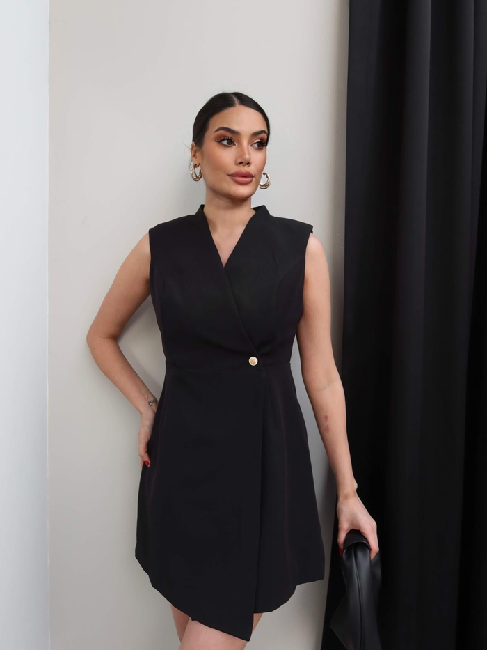 Kruvaze Ceket Elbise