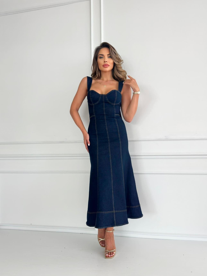 Kupa Denim Midi Dress