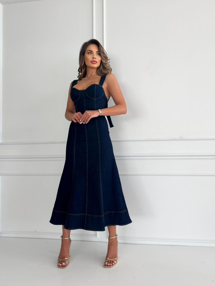 Kupa Denim Midi Dress