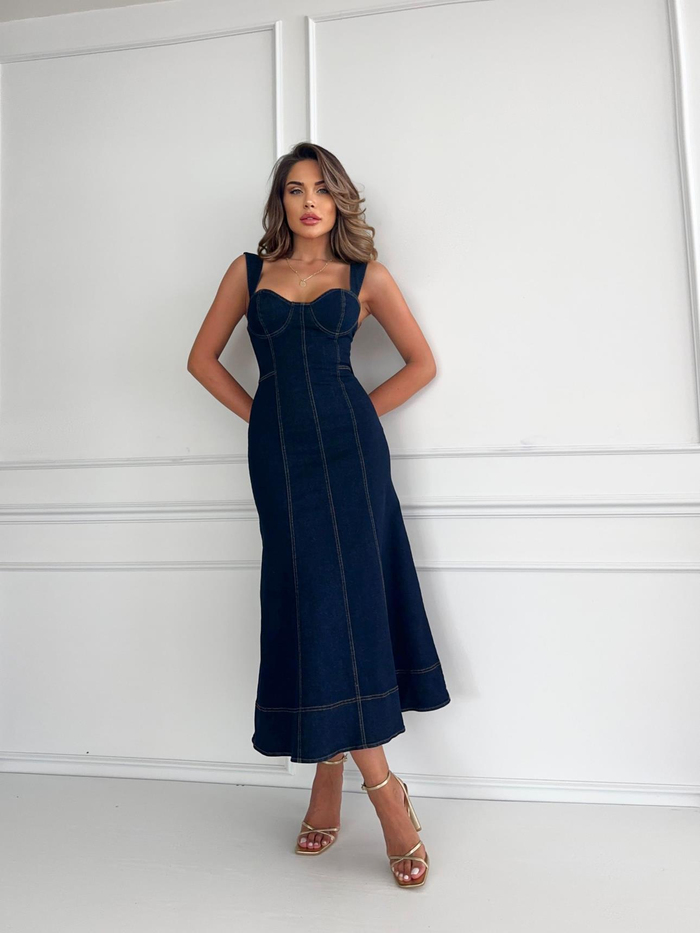 Kupa Denim Midi Dress