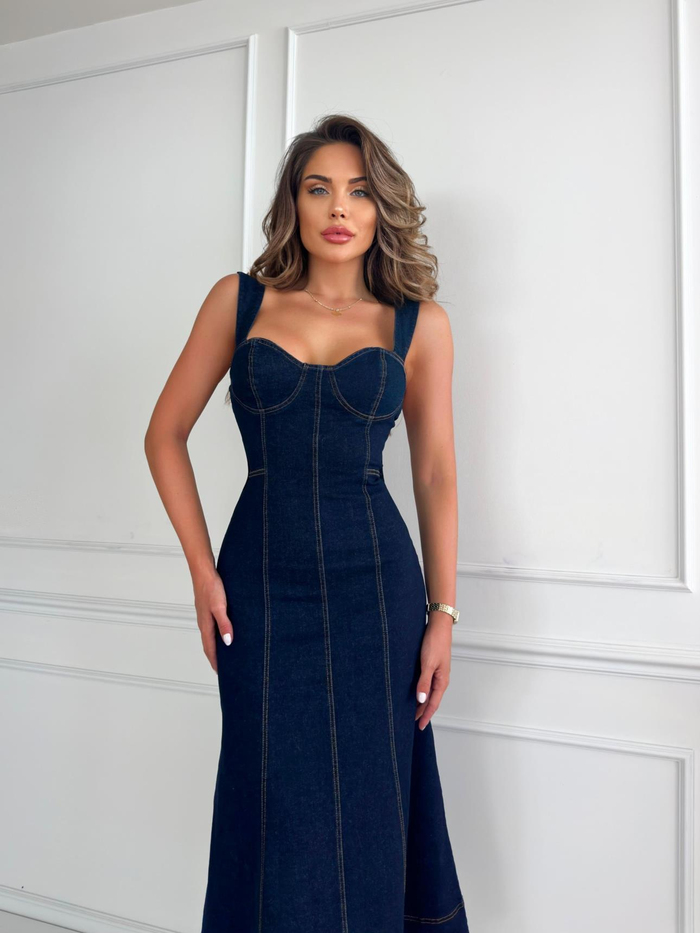 Kupa Denim Midi Dress