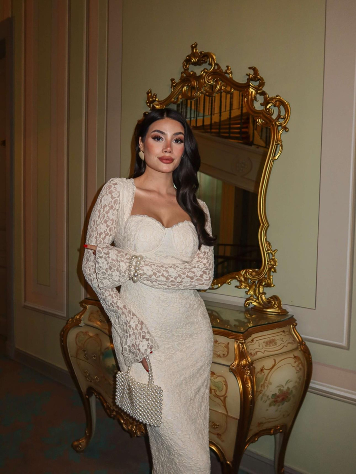 Kuplu İspanyol Kol Dantel Elbise