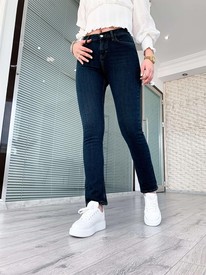 Lacivert Cigarette Orj Denim