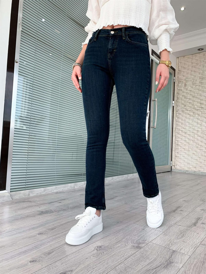 Lacivert Cigarette Orj Denim
