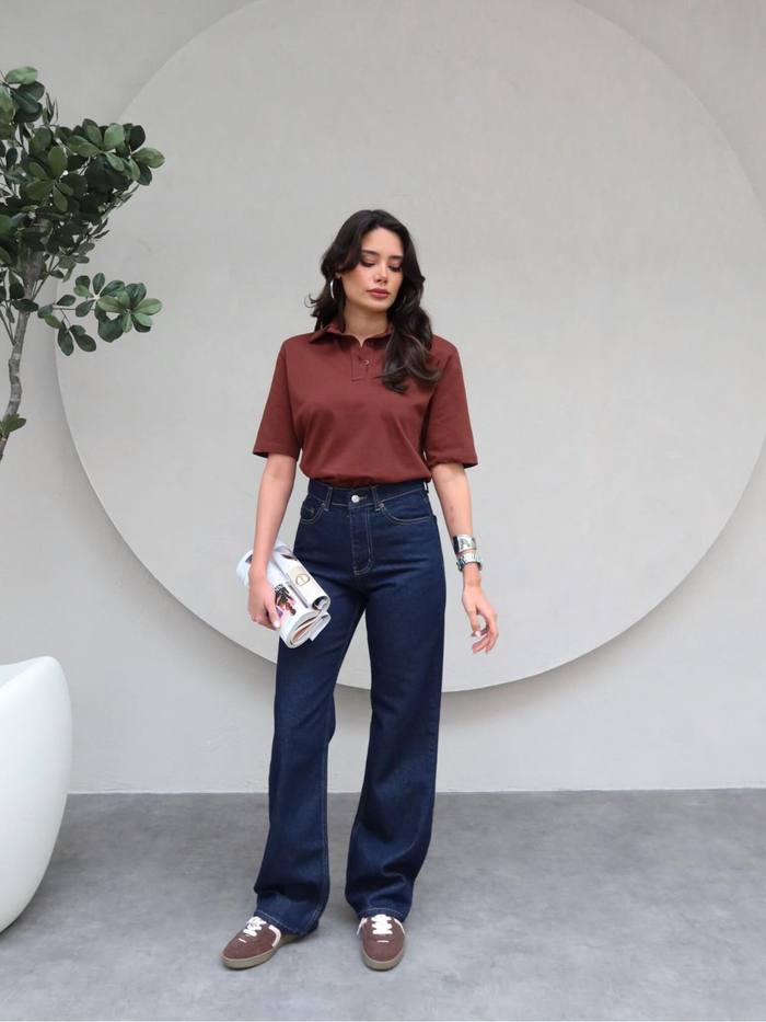 Lacivert Straight Orj Jean