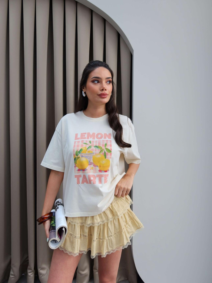 Lemon Tarte Baskı T-Shirt