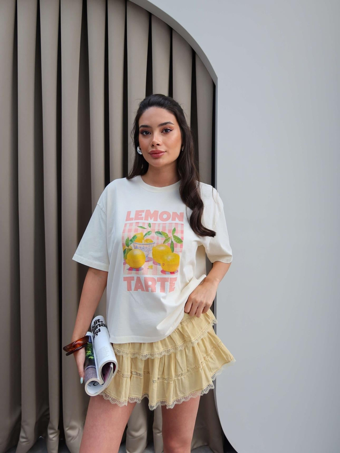 Lemon Tarte Baskı T-Shirt