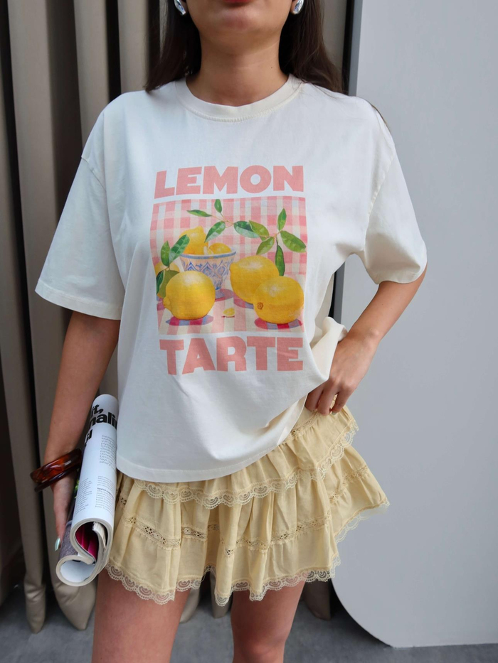 Lemon Tarte Baskı T-Shirt