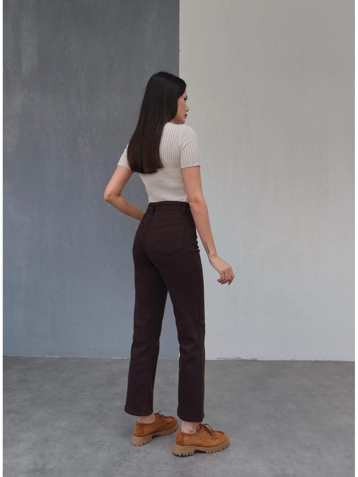 Likralı Flare Jean