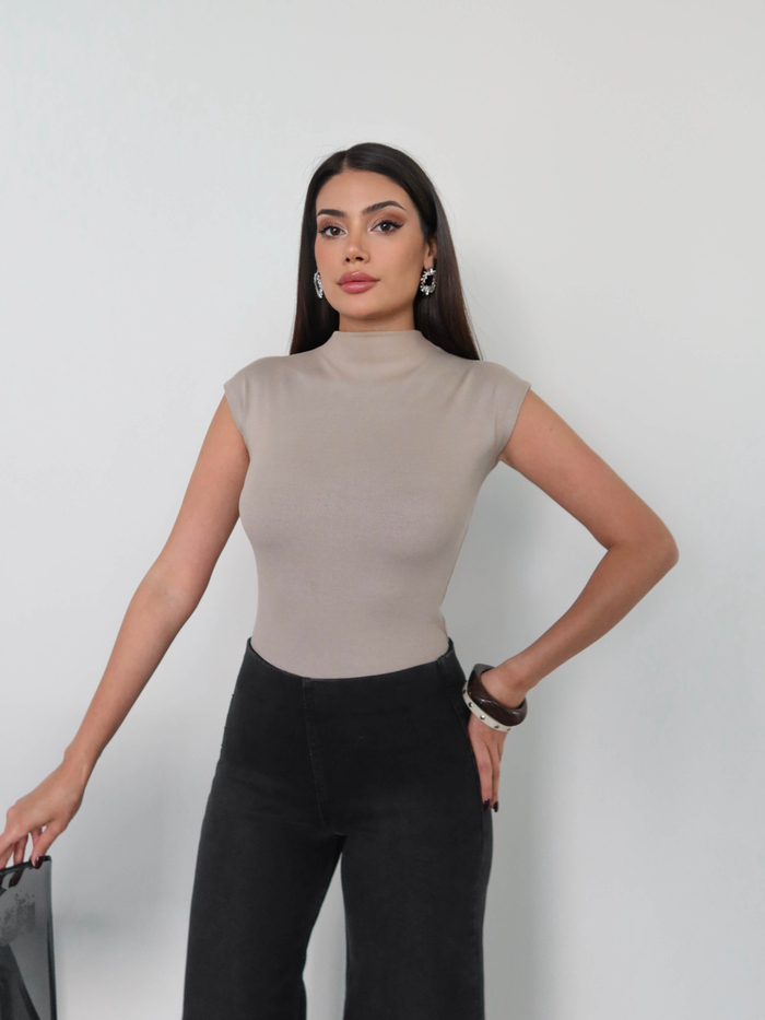 Likralı Geniş Paça Denim Pantolon