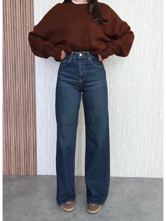 Likralı Straight Jean