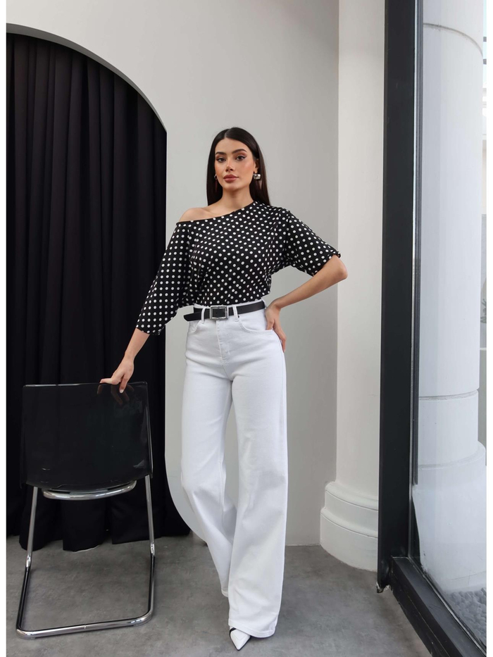Likralı Straight Jean