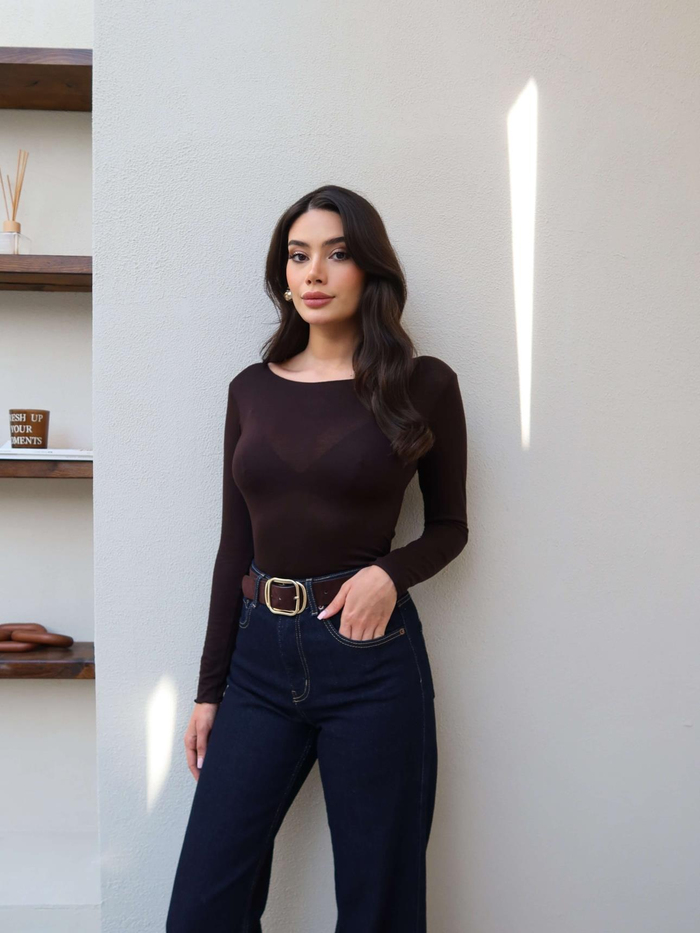 Likralı Straight Jean
