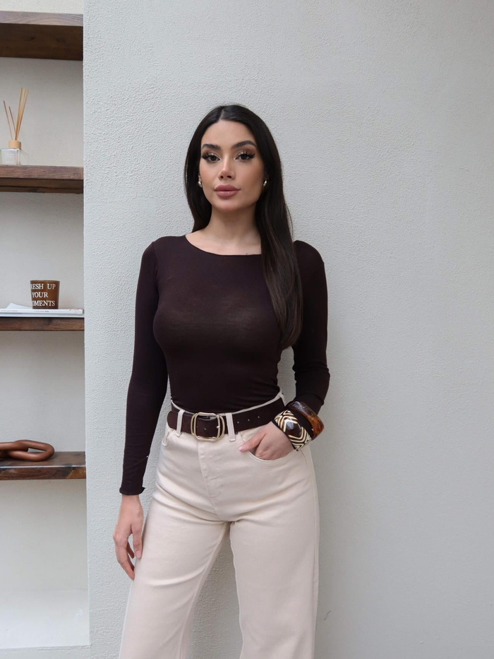 Likralı Straight Jean
