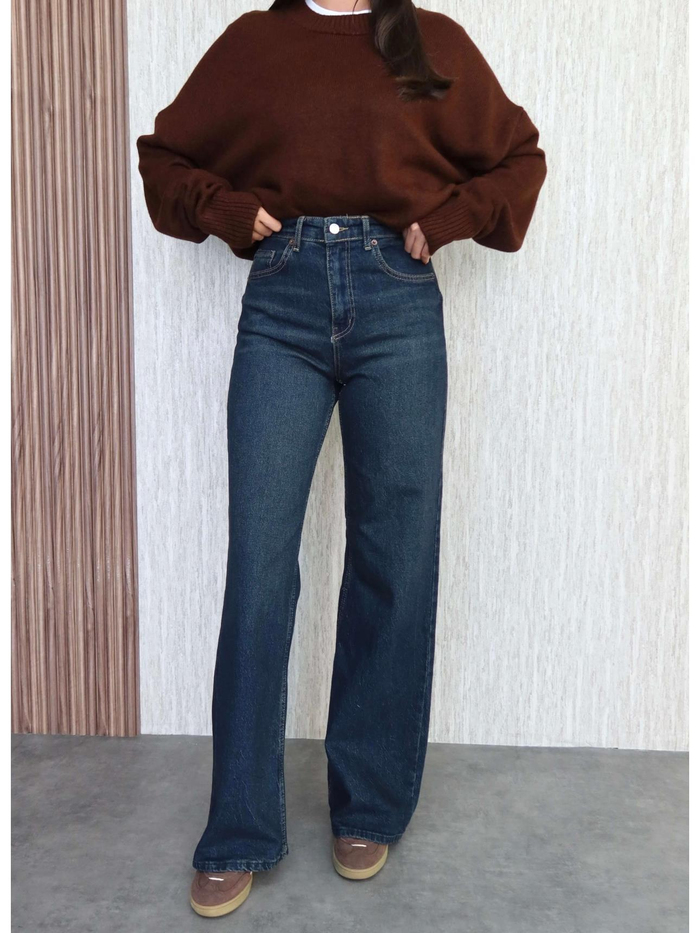 Likralı Straight Jean
