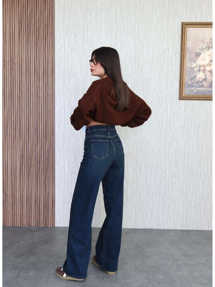 Likralı Straight Jean