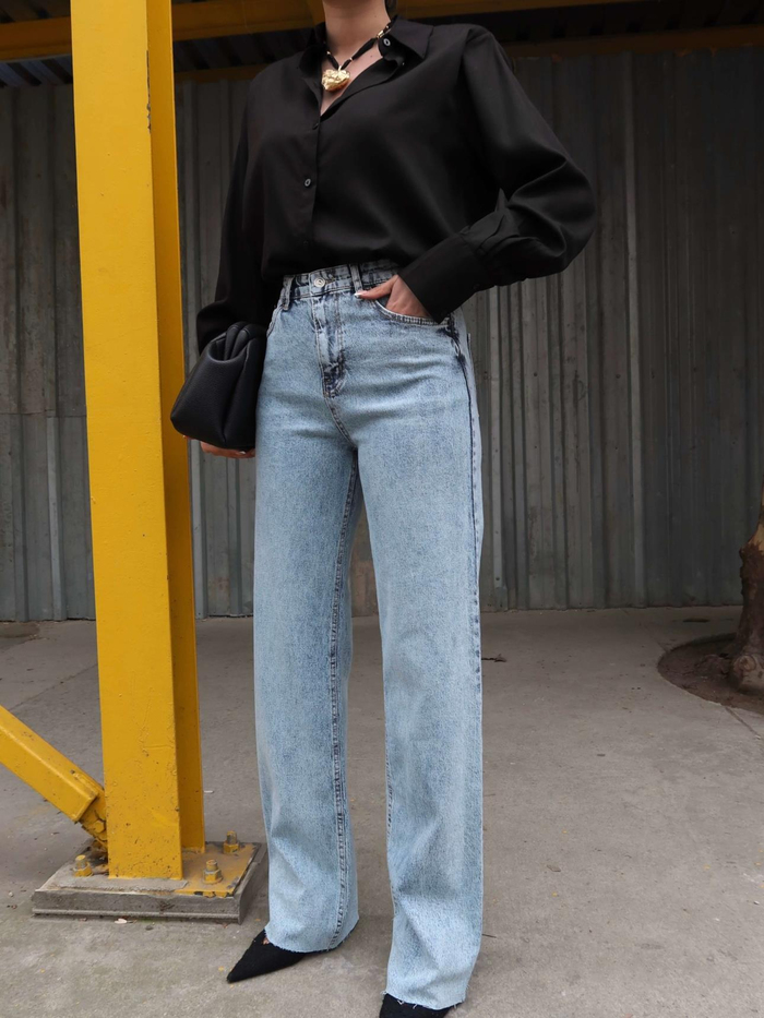 Likralı Straight Orj Jean