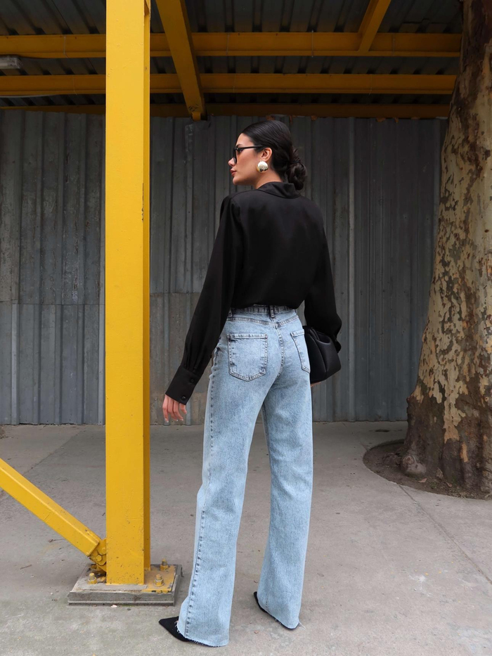 Likralı Straight Orj Jean