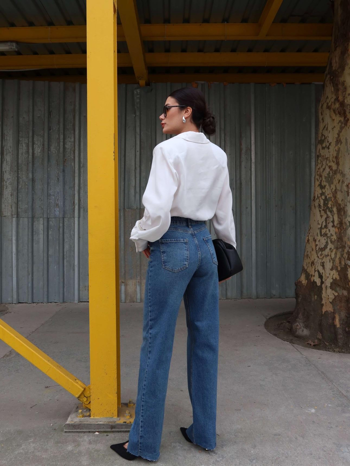 Likralı Straight Orj Jean