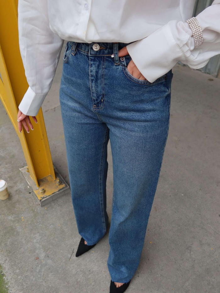 Likralı Straight Orj Jean