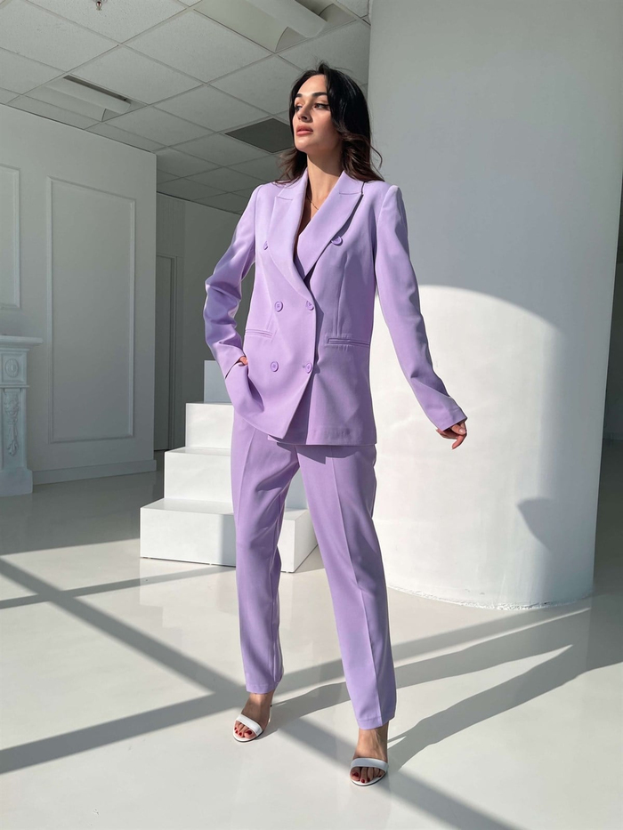 Lila Classic Kadın Takım Elbise