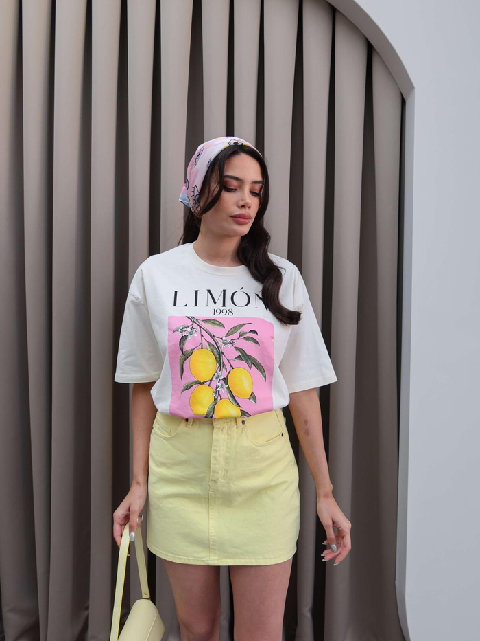 Limon Baskılı T-Shirt