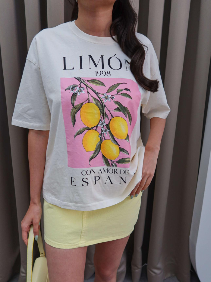 Limon Baskılı T-Shirt