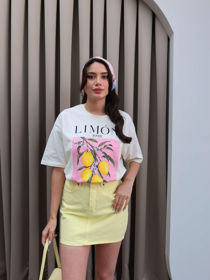 Limon Baskılı T-Shirt
